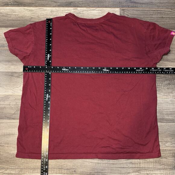 Dutch Bros Shirt Women XL Red Stay Up Late Change The World Graphic Tee Coffee - Picture 5 of 5